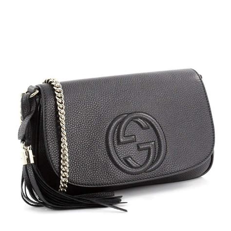 Gucci leather flap bag